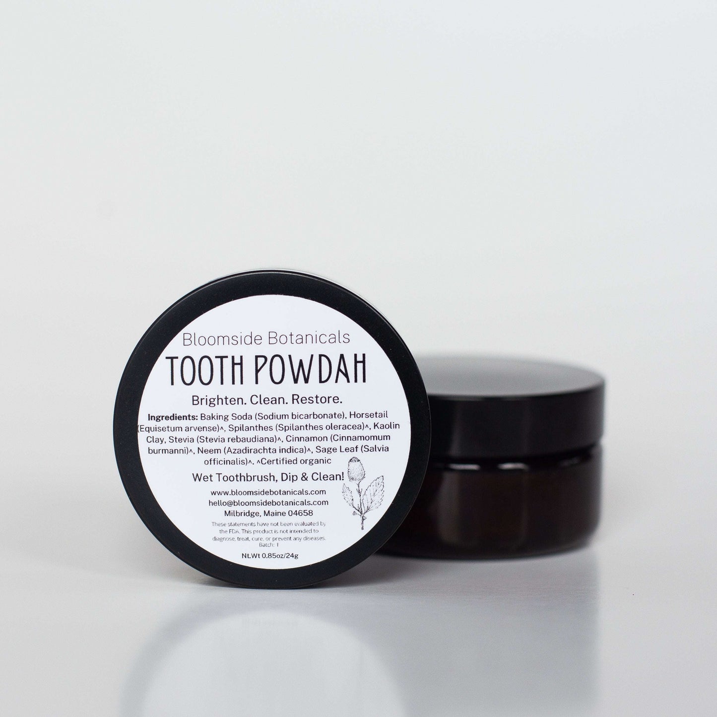 Tooth Powdah - Tooth Powder - Toothpowder - Natural tooth care Bloomside Botanicals